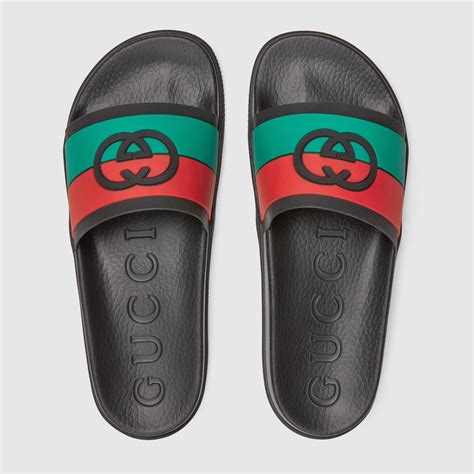 gucci red and green sandals